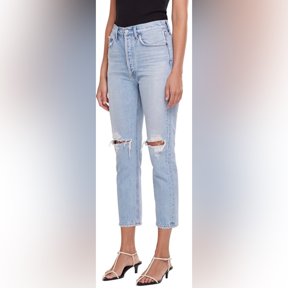 AGOLDE | Riley Ripped Crop Jeans
